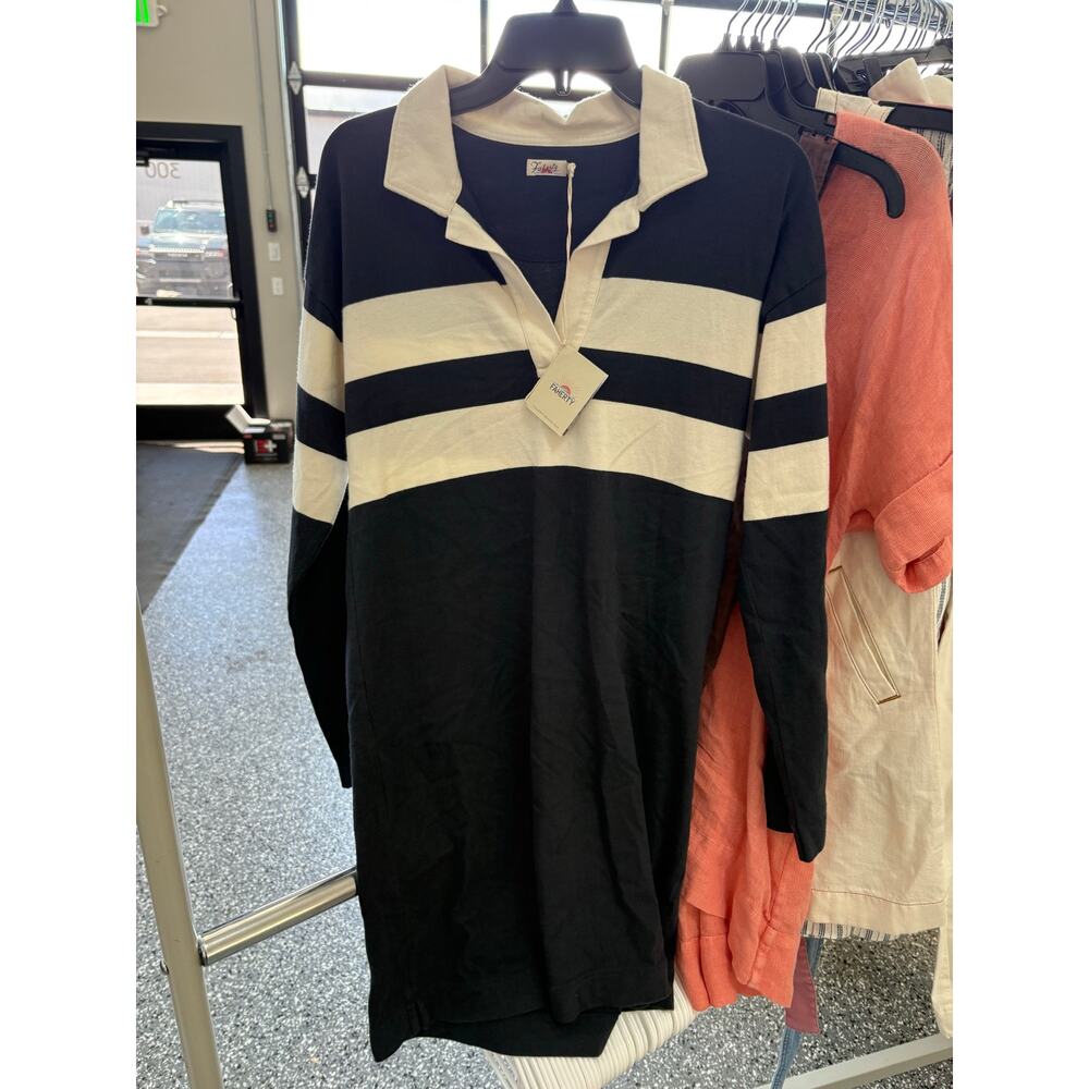 SMALL Faherty Rugby Jersey Polo Dress - Picture 4 of 5